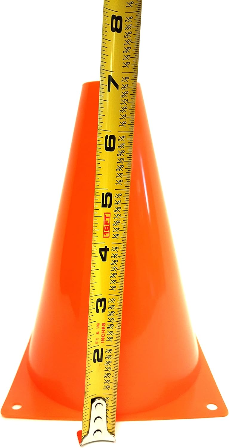 Dondor Enterprises Sports Training Cones, 7 Inch, 1 Dozen Multipurpose