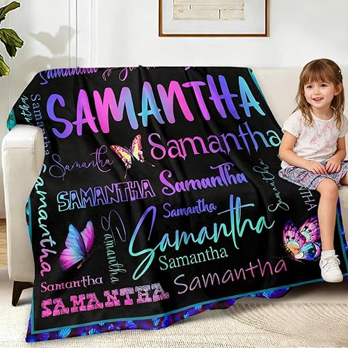 Miniatura 6 de Mantas de bebé personalizadas para niñas, mantas personalizadas de vellón para niñas, manta personalizada para bebé niño con nombre, regalo de