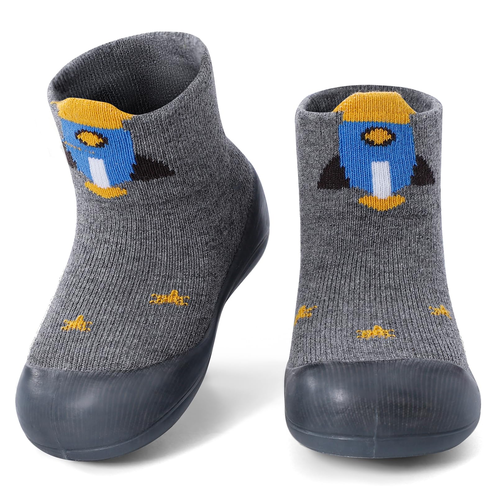 MASOCIO Baby Boys Girls Sock Shoes Toddler First Walking Shoes Soft Rubber Sole Non Slip Sock Shoes — view 12