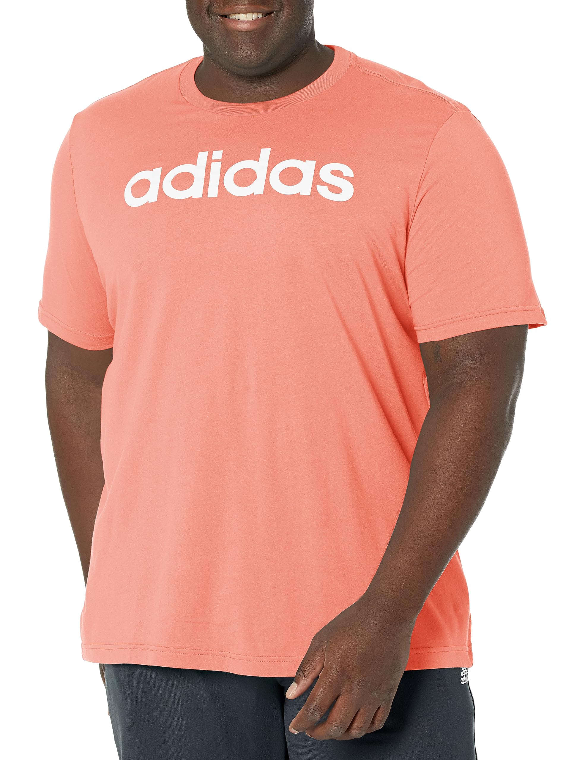 Adidas Men's Wonder Clay Essentials Single Jersey Linear Embroidered Logo T T-Shirt, S