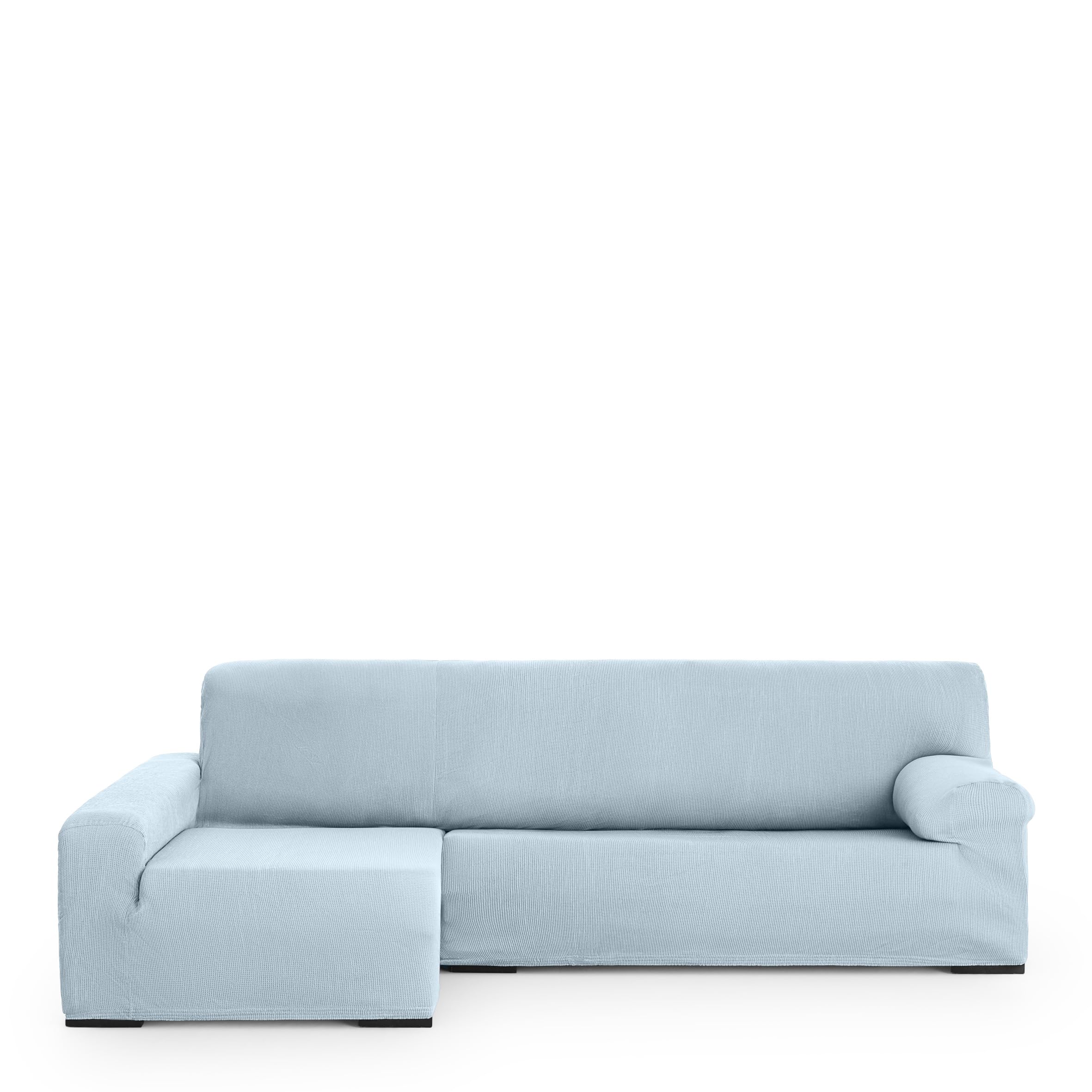 Eysa Poseidon Elastic Left Arm Chaise Longue Sofa Cover, Front View, Colour 13