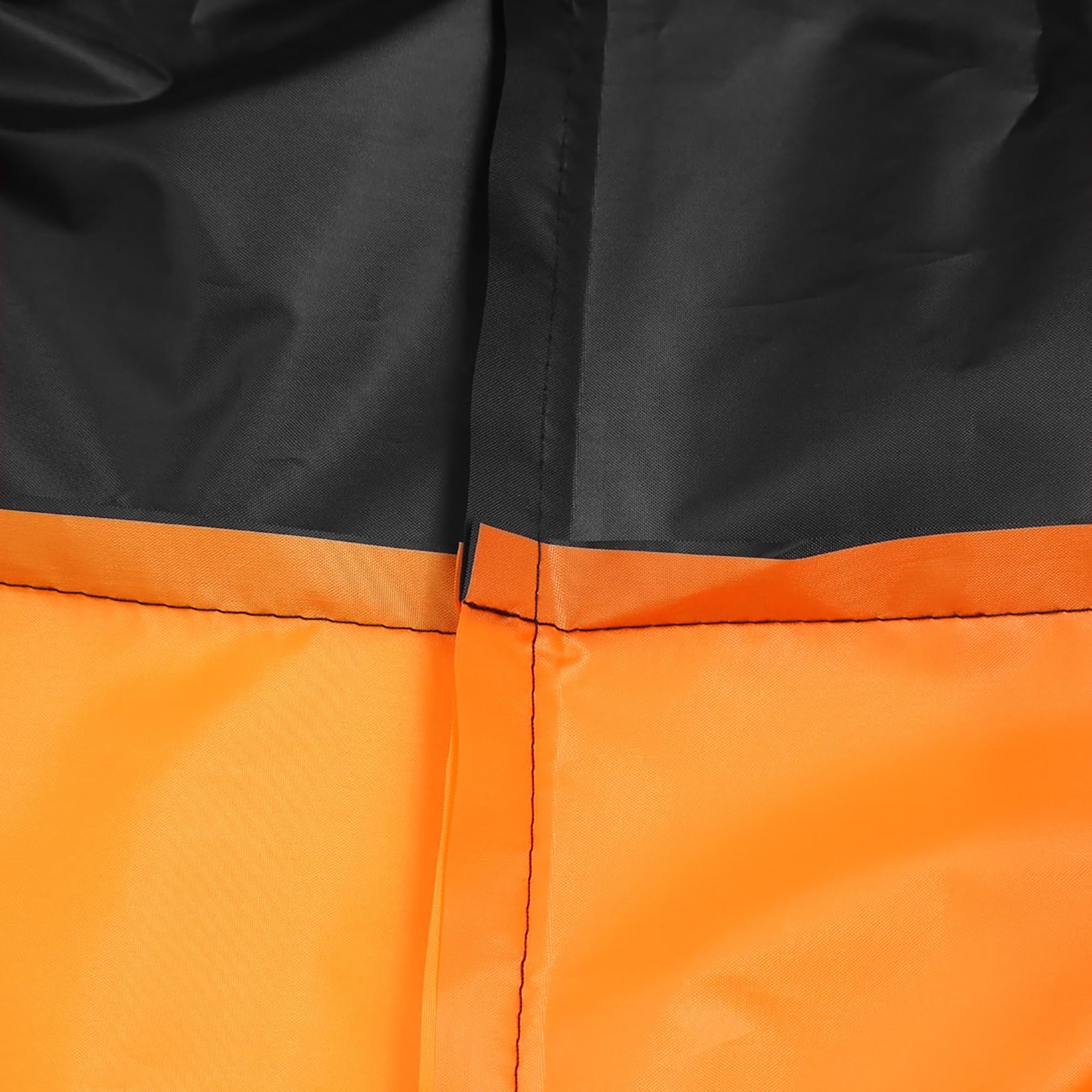 sourcing map 180T Funda de Moto Protector Anti UV Polvo Impermeable XXXL Negro y Naranja