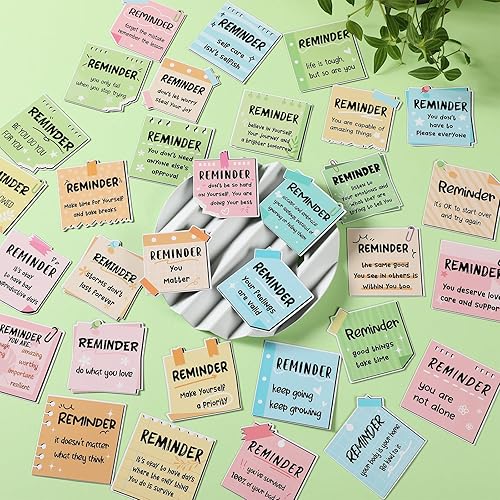 Miniatura 4 de 32 imanes bohemios de salud mental para nevera, afirmación positiva, regalos inspiradores para el día de agradecimiento de los empleados, Navidad,