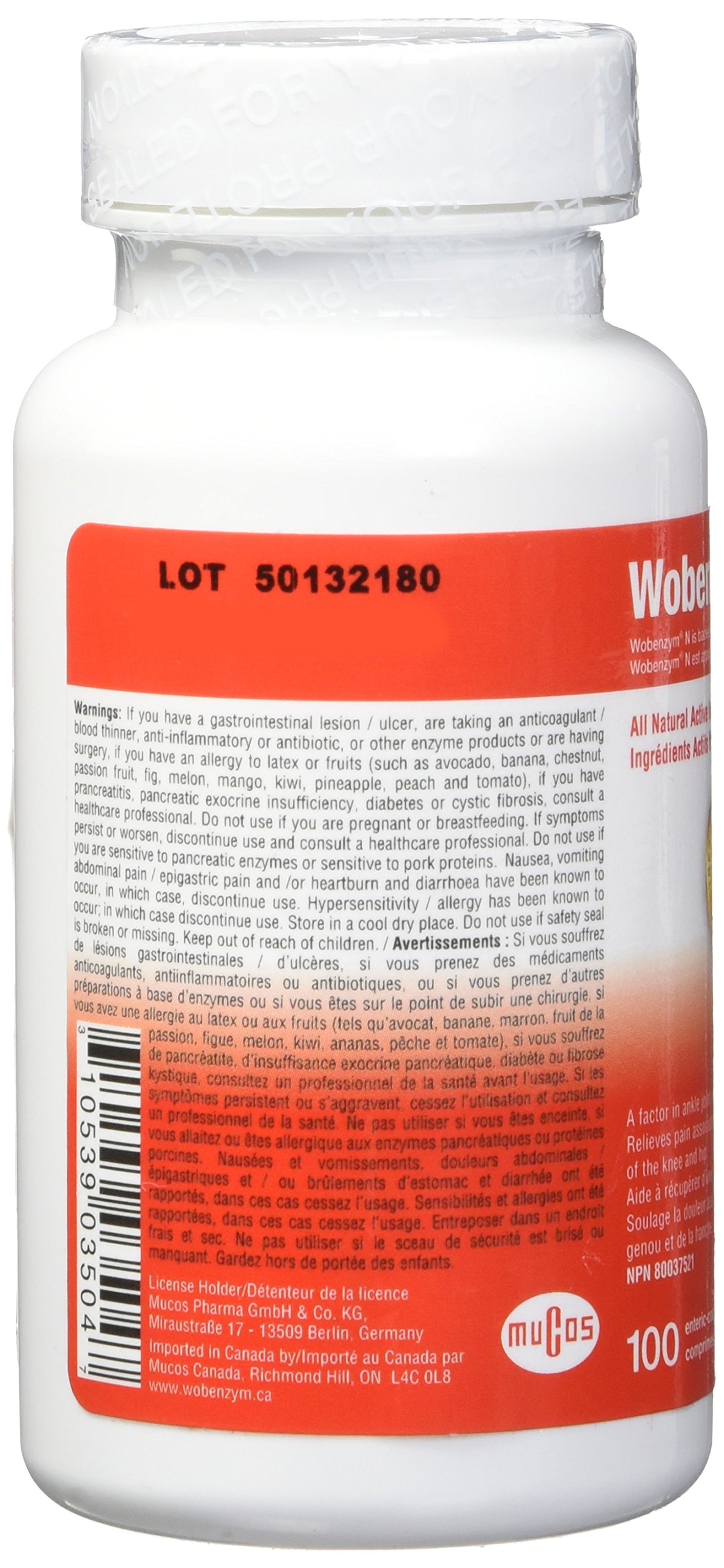 Wobenzym N - 100 Tablets