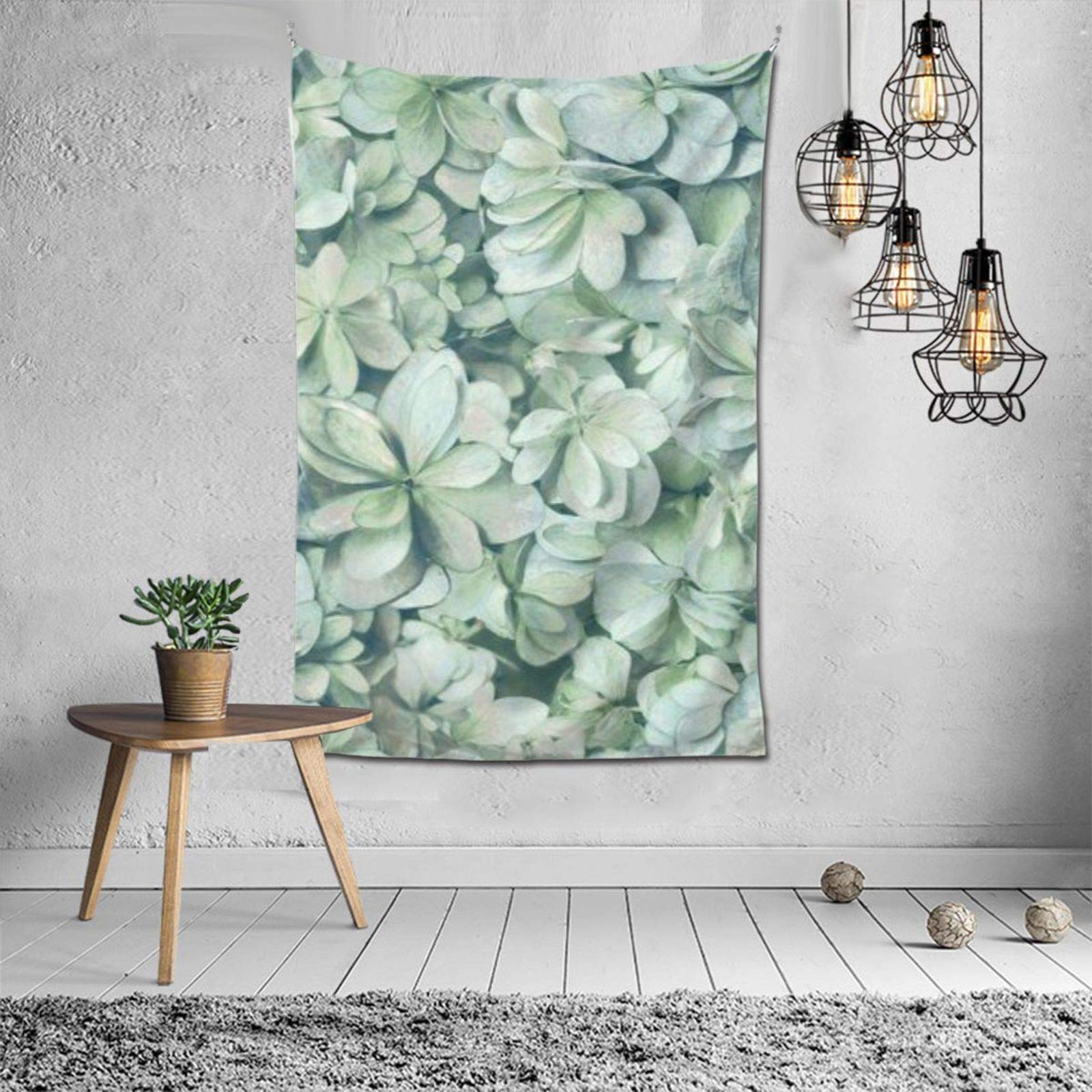 U/S Hydrangea Bloom Polyester Plaid Peel and Stick, One, Black