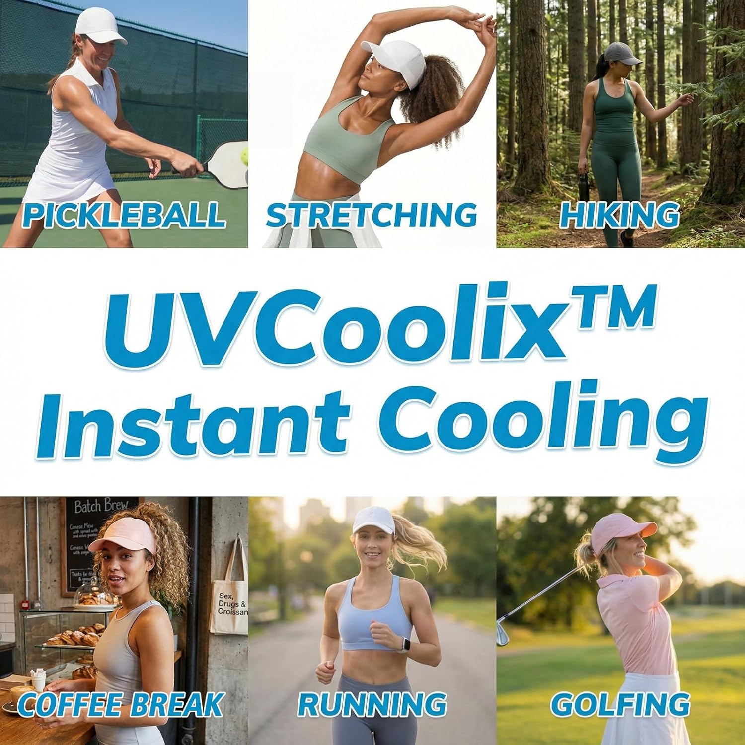 TOP-EX ChicPony™ Cooling UV 50 High Ponytail Baseball Cap for Women - Breathable for Running Golf Sports