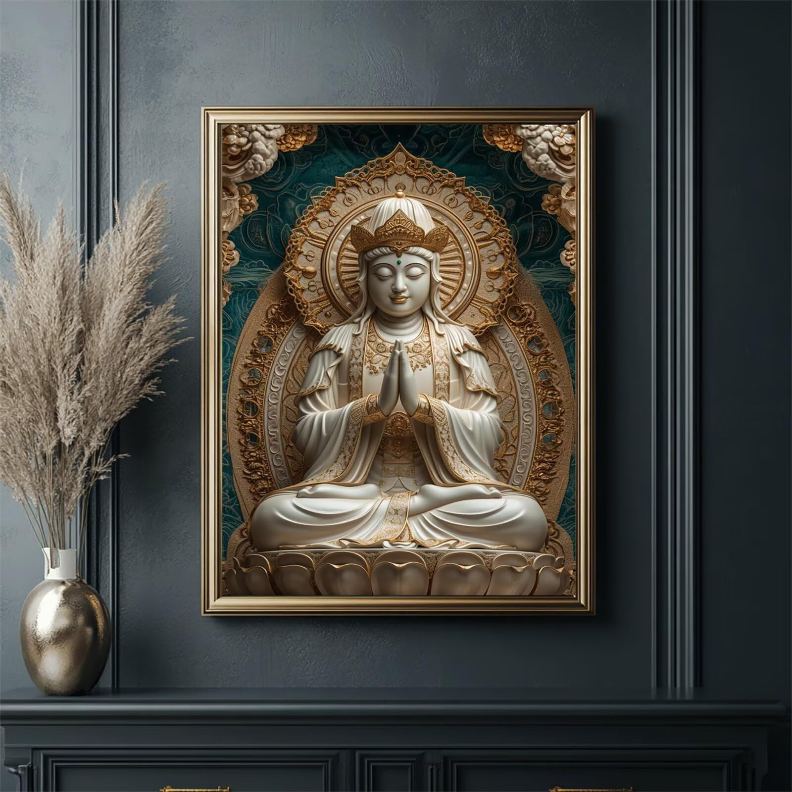 Zen Malowanie po numerach, rzeźba, malowanie według numerów, dla dorosłych, początkujących, z pędzlami i farbą akrylową, DIY, sztuka i rękodzieło, zestawy do malowania olejnego do domu, dekoracja