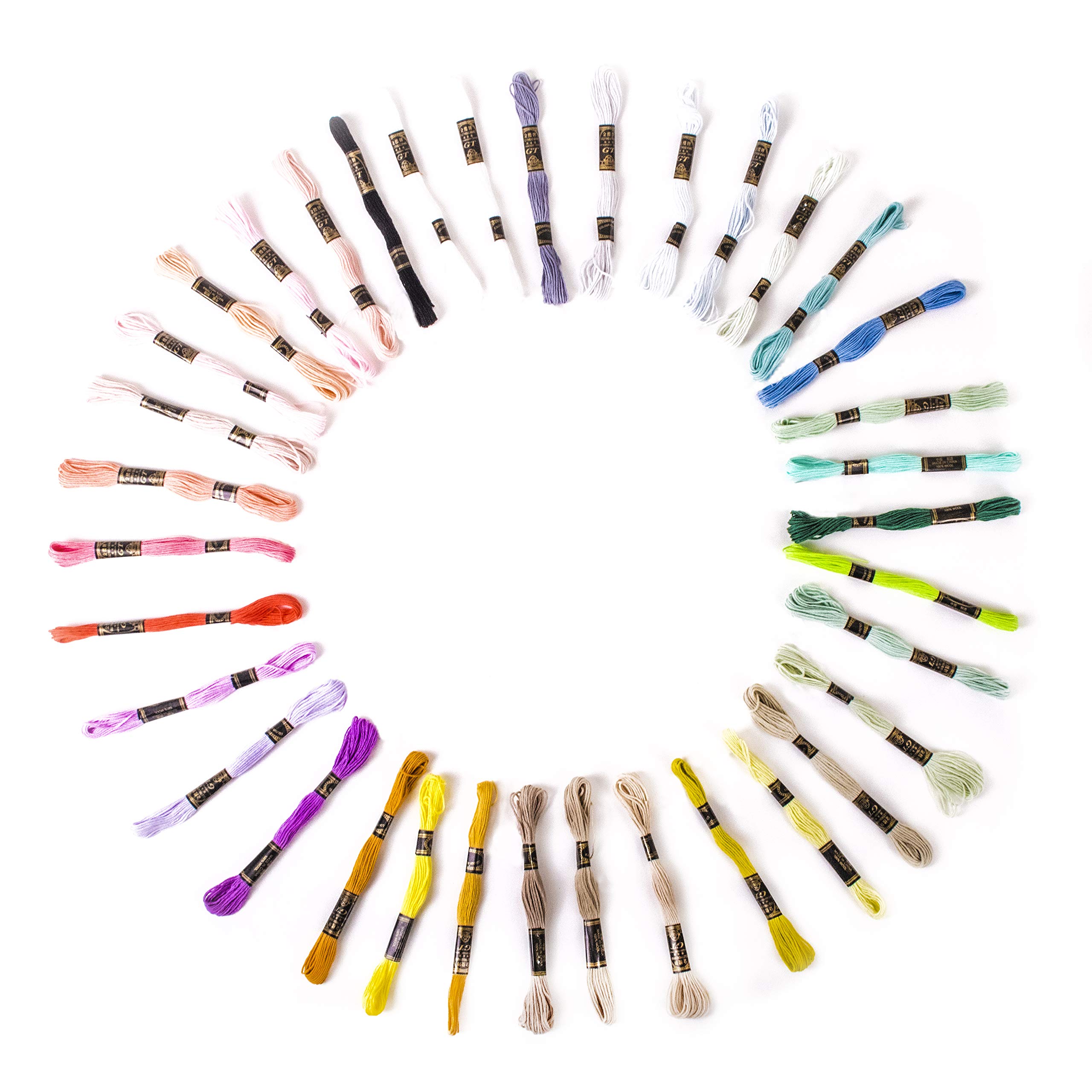 Craft Factory Pastel Colours Embroidery Threads