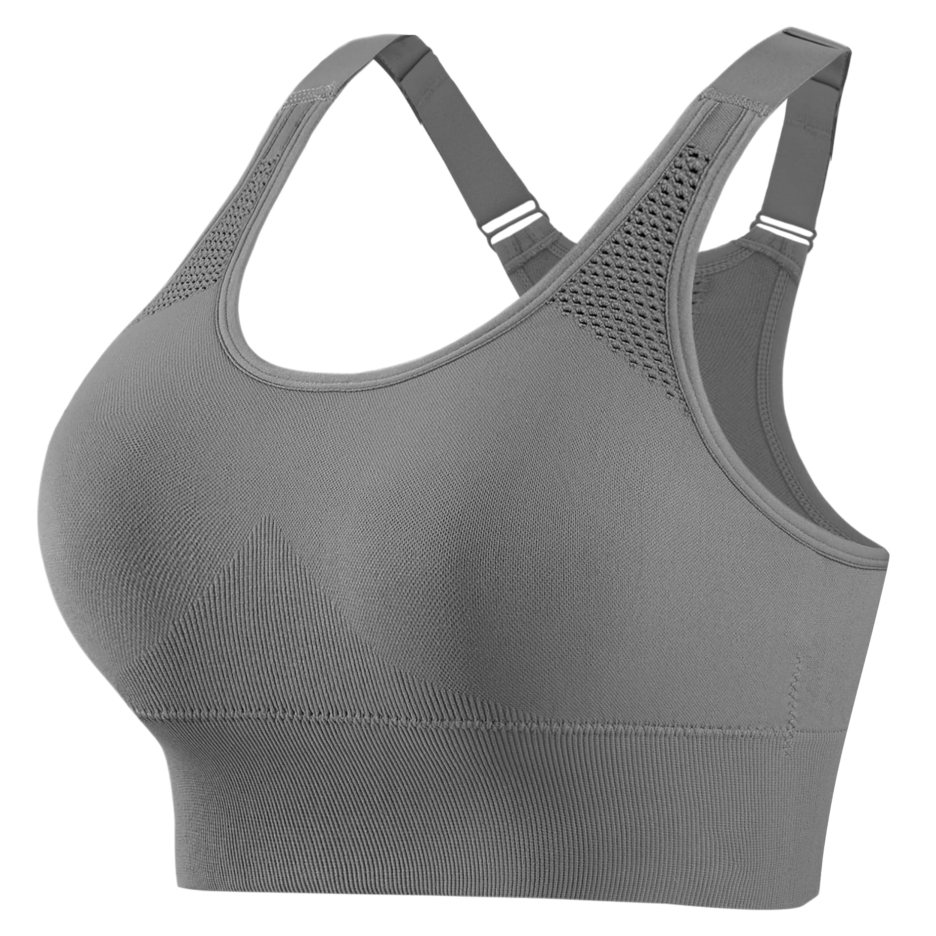 Aseniza Sport BH Damen Push Up Sport BH Starker Halt für Gym Reise Alltag | Leichter Support, schlanke Schultergurte und glattes Finish, angenehm bei Pilates, Urlaub, Spaziergang und Lounge.