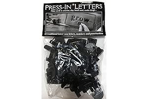 Press in Letters and Numbers Stone Concrete Stamps - Lowercase Traditional Typeface