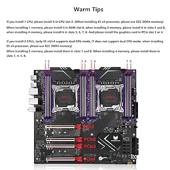 CPU Xeon x2 TYANマザーボード メモリ セット #MK23 Amazon | SHANGZHAOYUAN X99 デュアル CPU マザーボード LGA