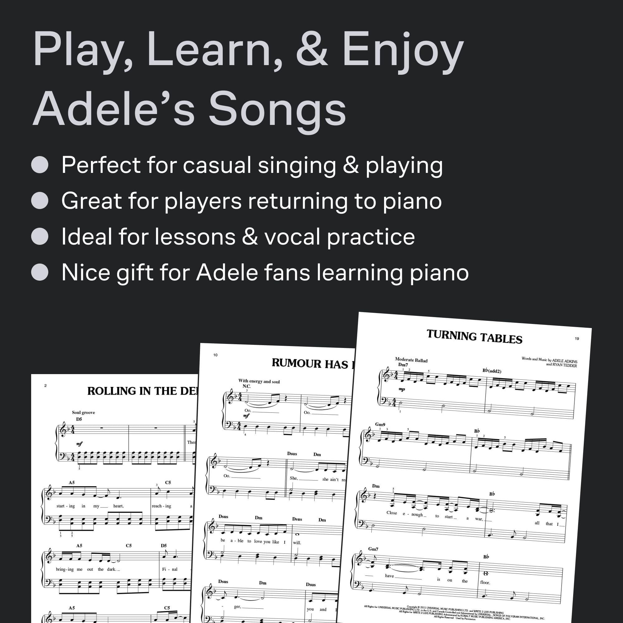 21 (Easy Piano): Buch, Songbook für Klavier