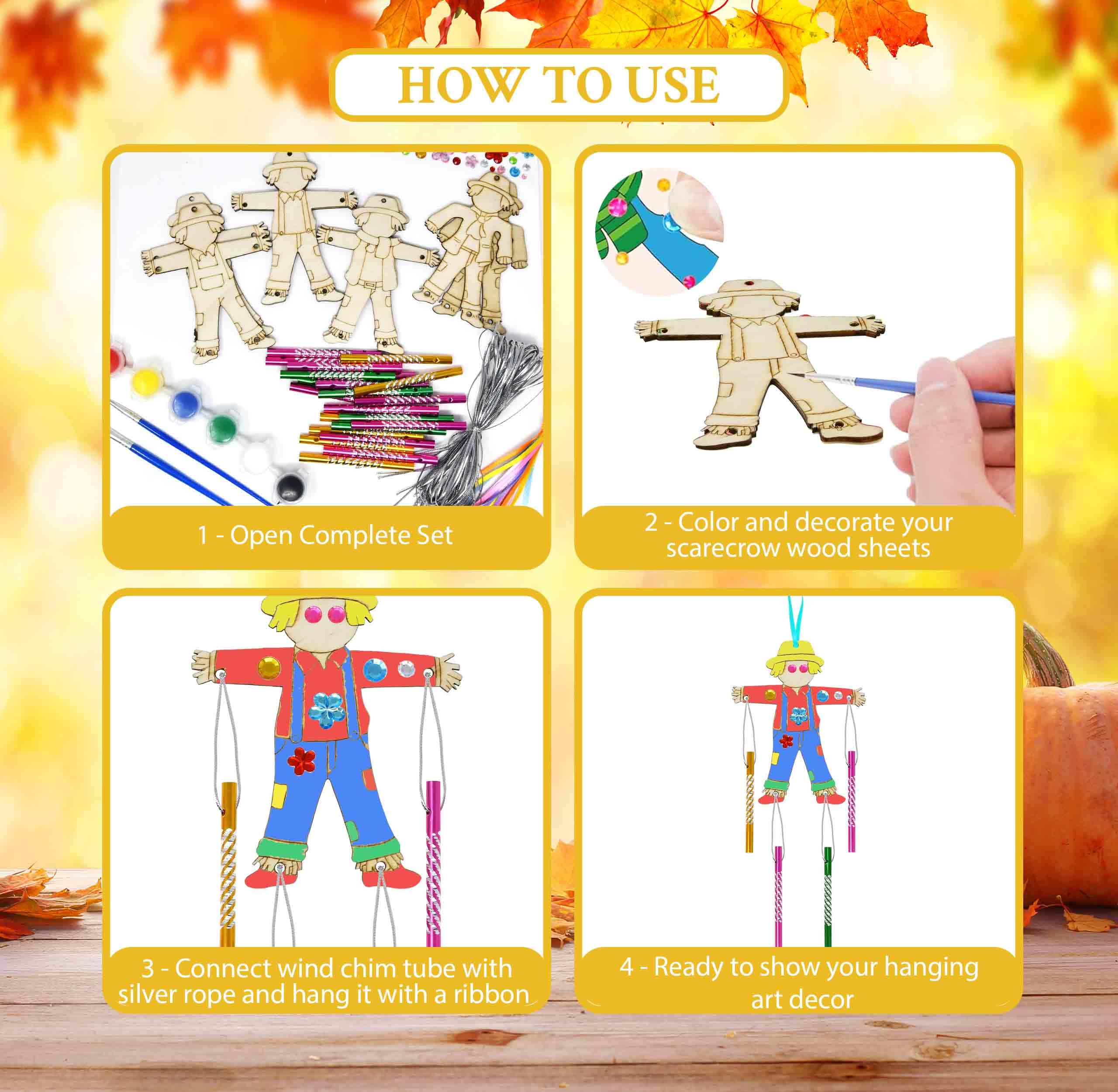 沖縄育ちのアダン葉ロール“25 Craft-Ⅵ~Ⅶ&竹製鞣し棒セット” Amazon.com: Gift Boutique 12 Pack Thanksgiving Scarecrow Wind
