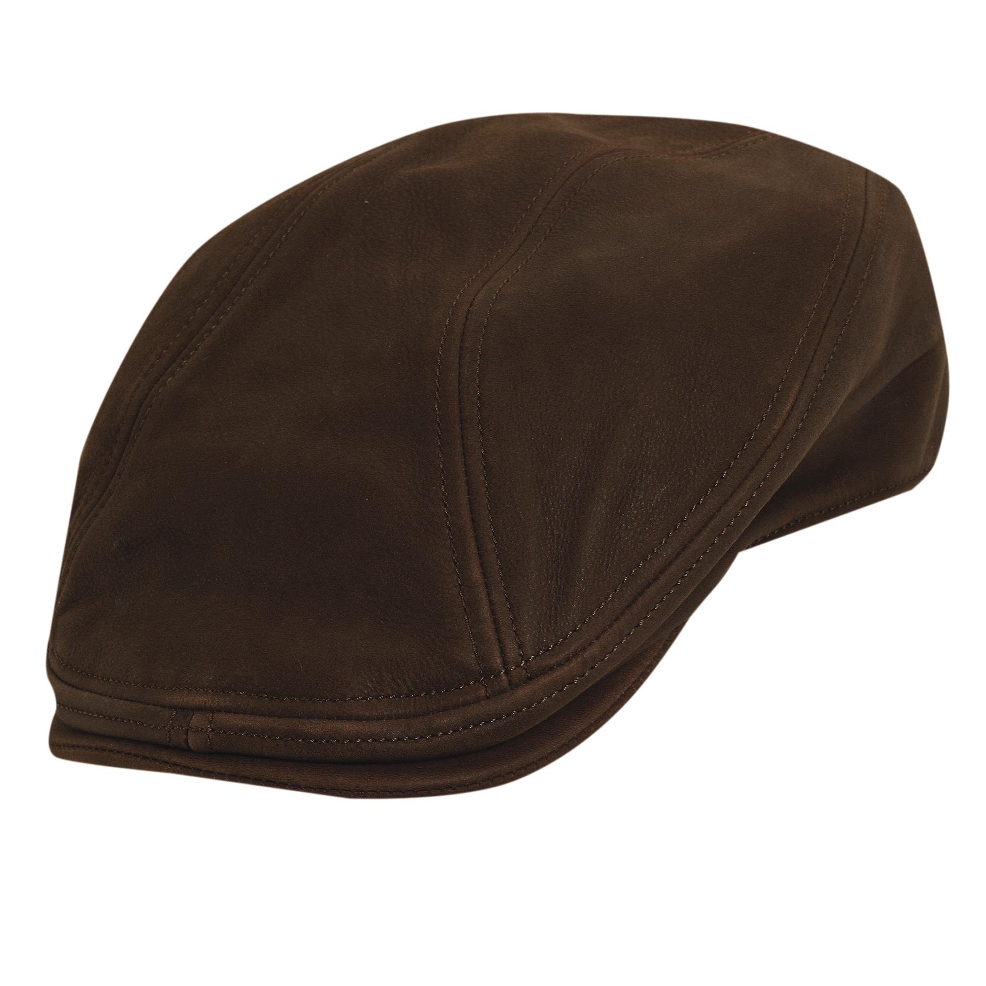 Men's Oily Timber Leather Ivy Cap, Brown, Small/Medium