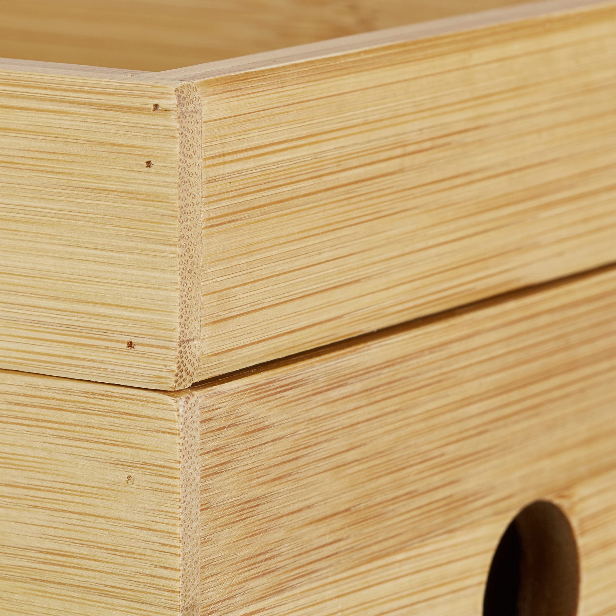 Relaxdays Portaoggetti Ricarica Multipla, Nascondi Cavi, Compatto, Universale, Pratico, HxLxP: 14 x 25,5 x 14 cm, legno