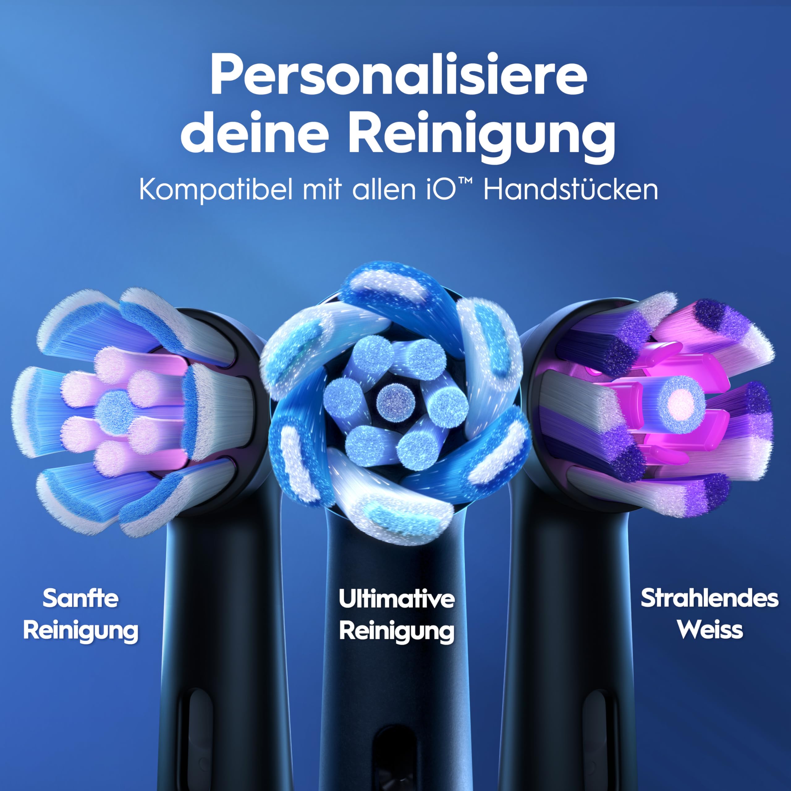 Oral-B iO Series 2 Elektrische Zahnbürste, Schwarz | Inkl. 1 Aufsteckbürste, Reise-Etui, GUT GETESTET von STIFTUNG WARENTEST, Electric Toothbrush mit 3 Putzmodi für Zahnpflege