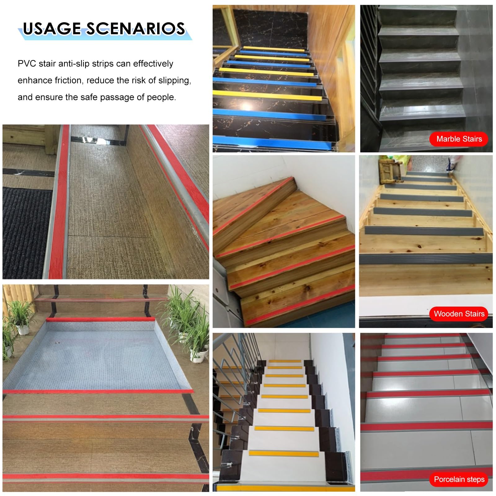 Tiras Antideslizantes Para Peldaños En Forma De L, Cantoneras Adhesivas Salva Escalones Y Zócalo Escaleras Protectoras, Protector Autoadhesivo Borde Escalera PVC Goma 5m Seguridad Hogar
