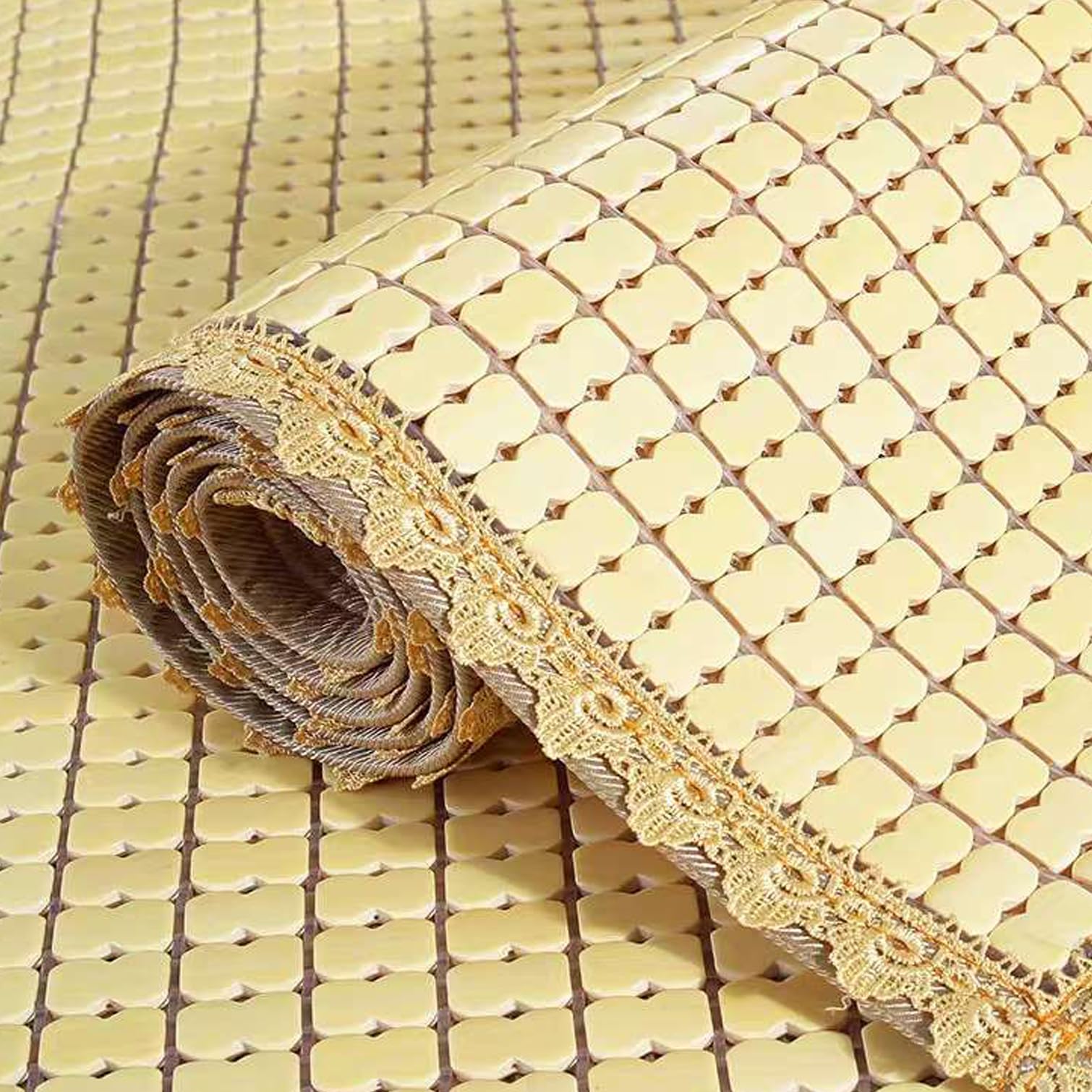 EYRMQWJPC Foldable Summer Bed Mat, Bamboo Sleeping Mat Bed Sofa Chair Car Seat Cushion Multiple Sizes(50x50cm(19.7x19.7in))