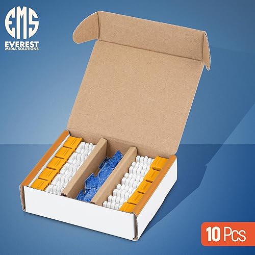 Miniatura 129 de Everest - Paquete de 10 conectores Keystone RJ45 Cat6 en ángulo de 90°, color blanco, conectores RJ45 hembra de perfil delgado, conector Keystone