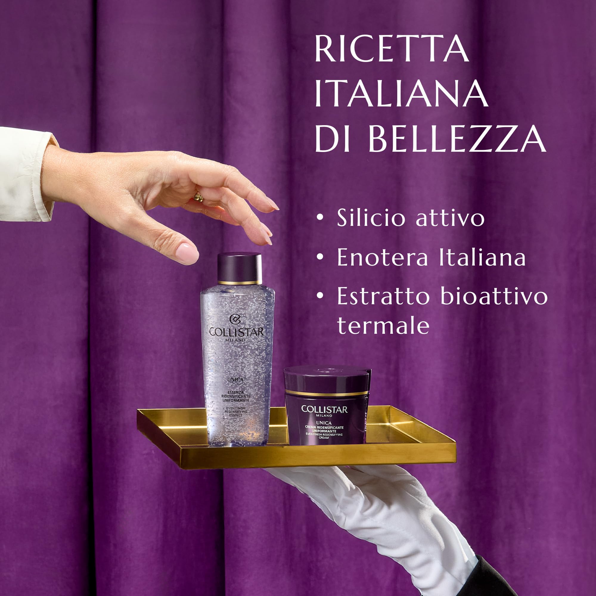 Collistar Unica Crema Viso Uniformante, Rende la Pelle Luminosa e Uniformata, Texture Ricca e Vellutata, Stimola la Produzione di Collagene, Senza Siliconi, 50 ml