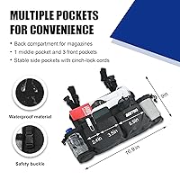 Vista 3 de Scooter eléctrico de movilidad para adultos, scooters de movilidad de 4 ruedas para personas mayores, peso máximo de 300 libras, scooter eléctrico