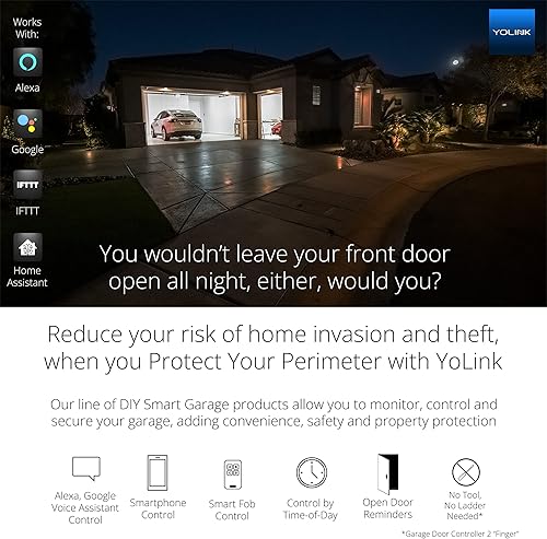 Miniatura 22 de YoLink Smart Garage Door Solution Kit - Convert Any Garage Door to Smart in Seconds! Battery-Powered, No-Wires, No-Tools Super-Easy Installation.