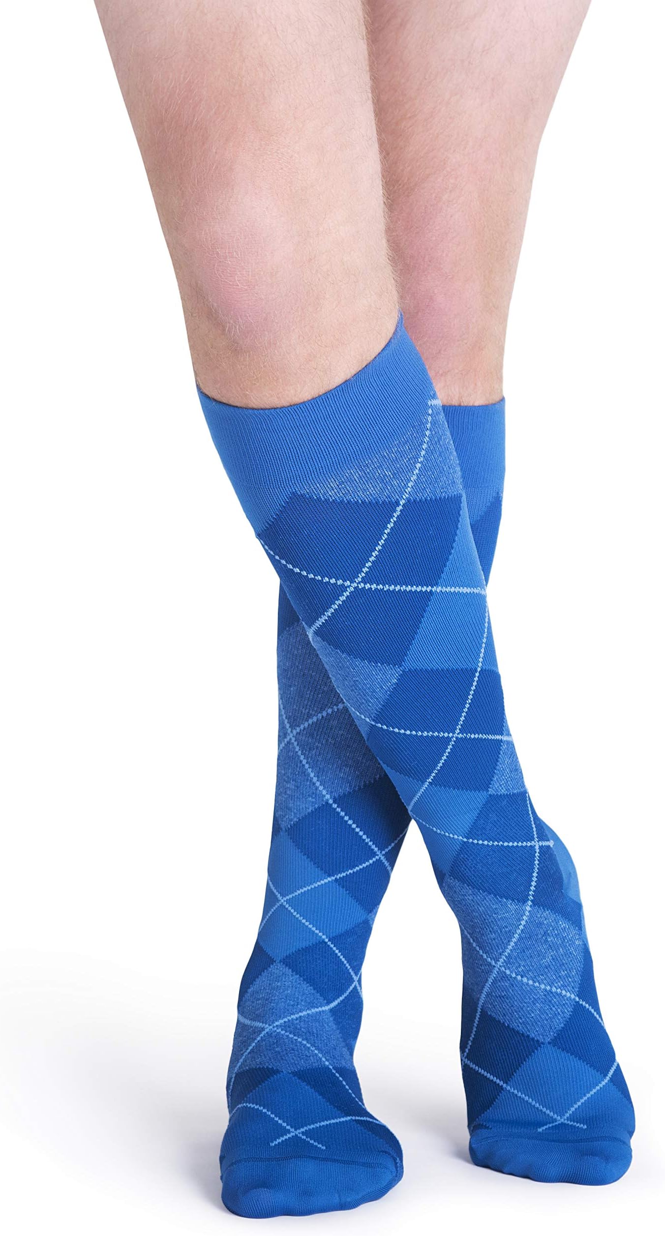 SIGVARIS Men’s Microfiber Patterns 183 Calf High Compression Socks 15-20mmHg