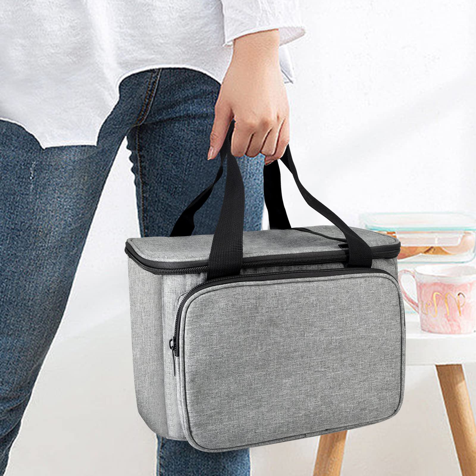 JOYSOG Custodia da trasporto per macchina da stampa Cricut, borsa da viaggio portatile da viaggio (grigia)