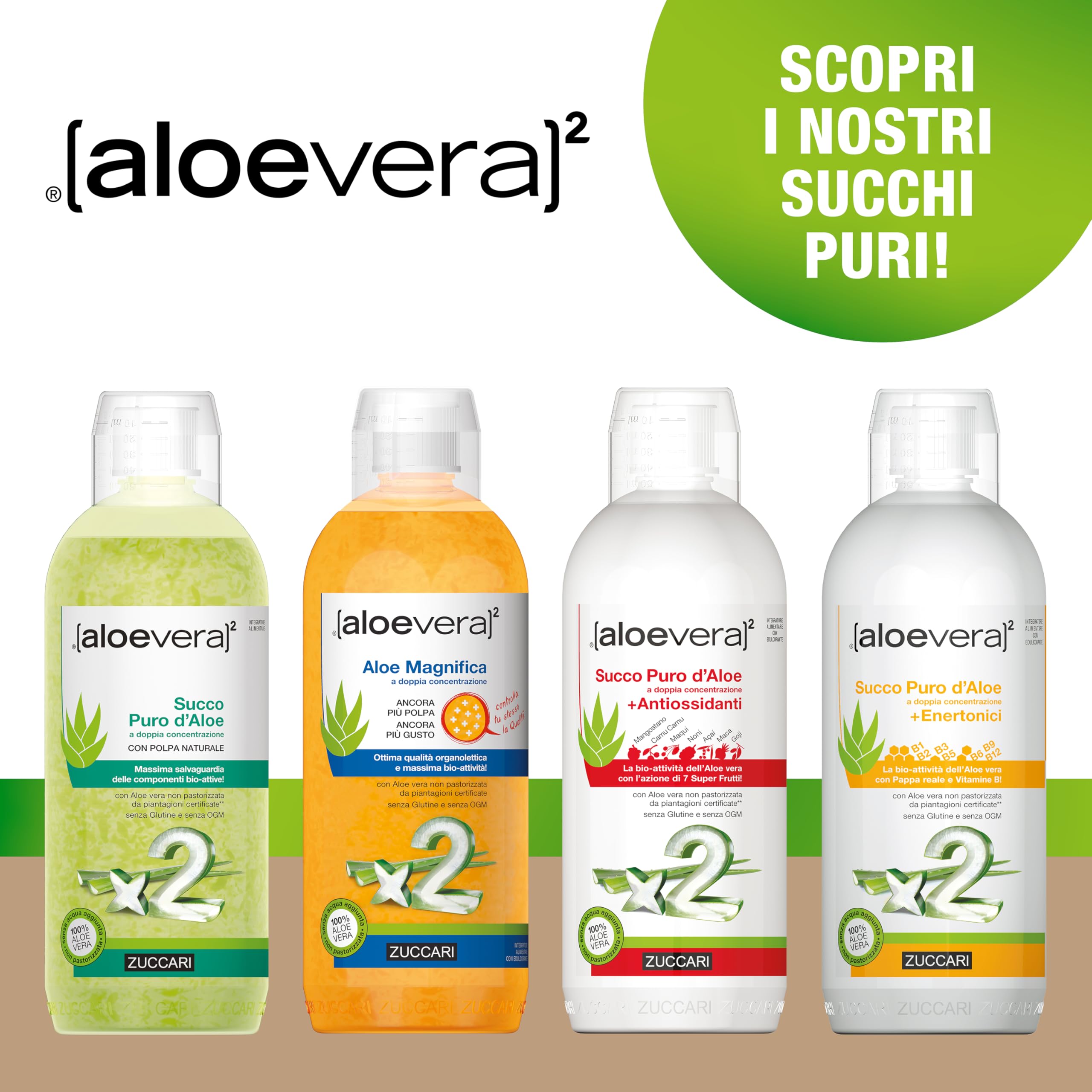 Amazon.com : Zuccari Aloevera 2 Pure Aloe Juice  1000 ml : Health &  Household