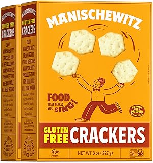 Manischewitz Gluten Free Original Crackers 8oz (2 Pack) | Grain Free, Fluffy & Airy, Baked to Perfection, Kosher for Passover