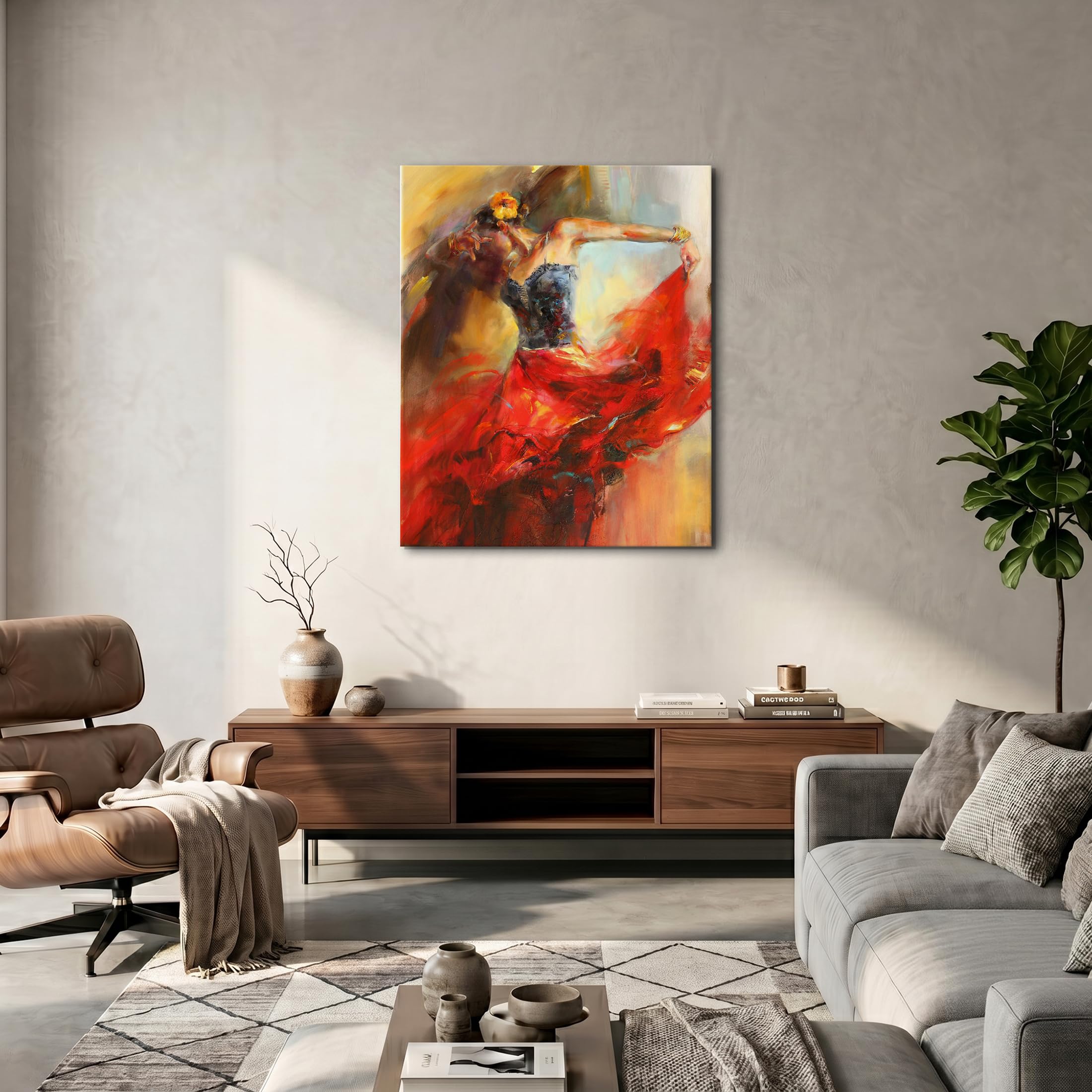 Amazon.com: Flamenco Dancer Canvas Wall Art - Passionate Spanish