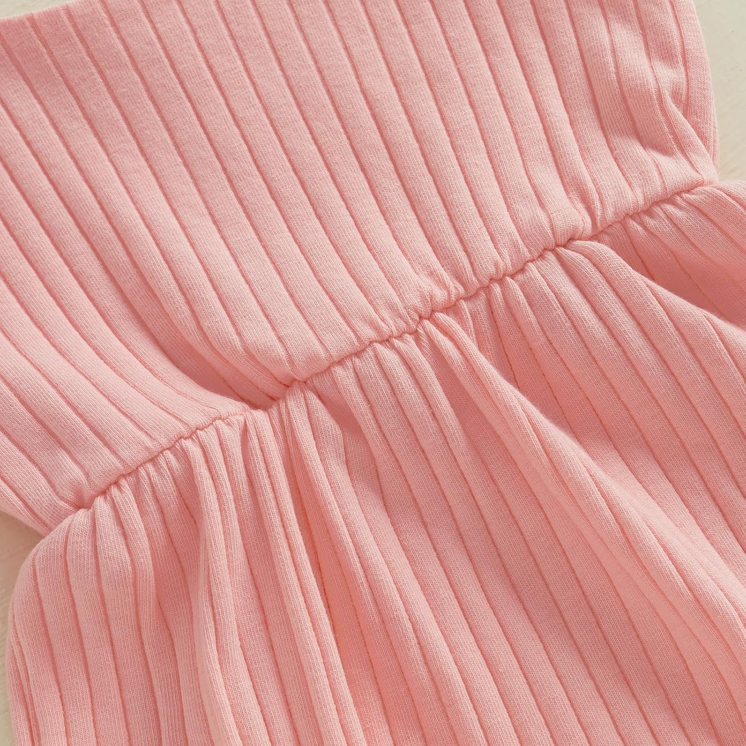 Newborn Infant Baby Girl Romper Ribbed Knit Sleeveless Spaghetti Strap One Piece Jumpsuit Bodysuit Summer Clothes - Image 6