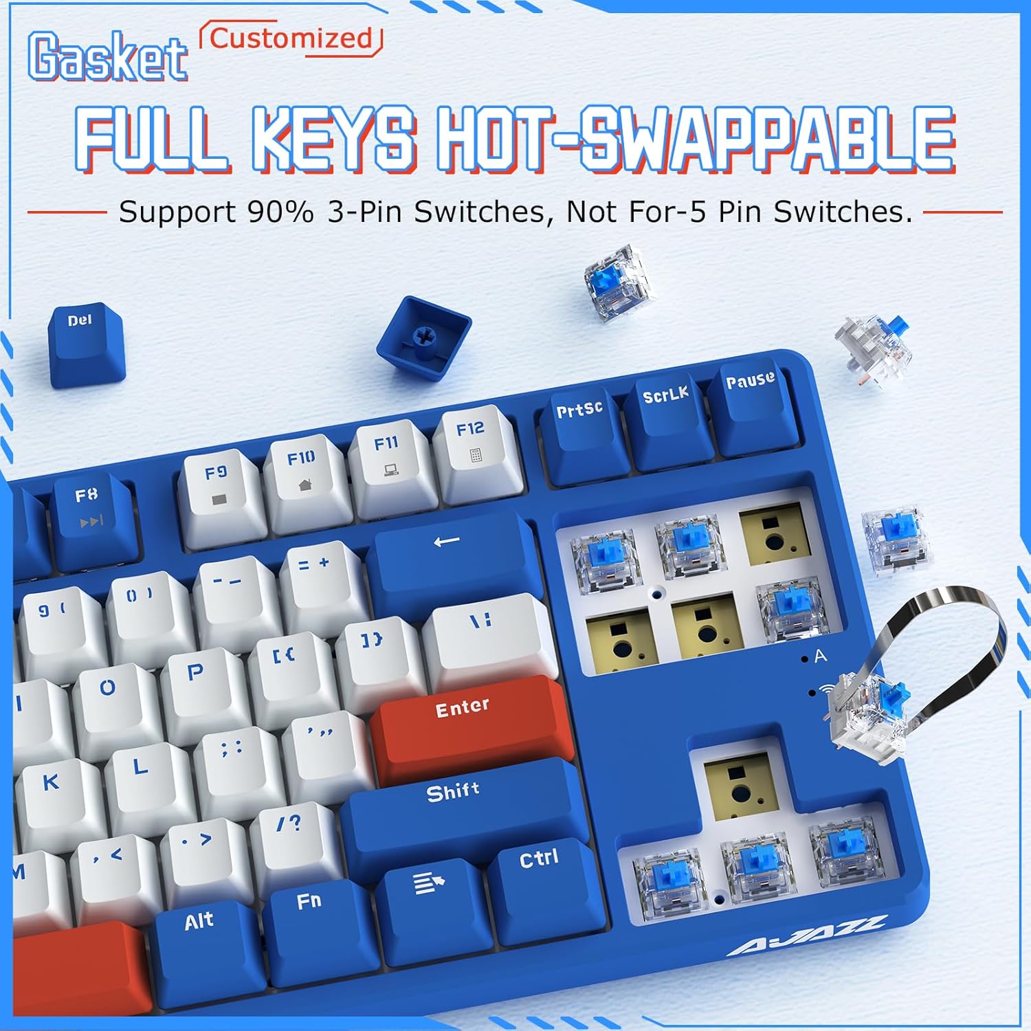 AJAZZ AK871 Full Keys Hot-Swappable