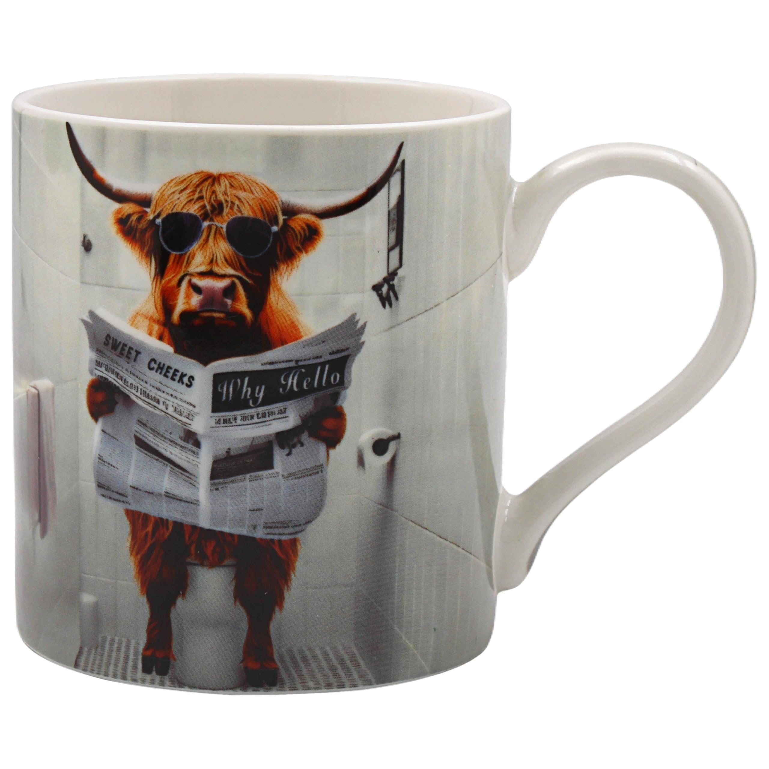 Lesser & Pavey Urban Art Highland Loo Mug for Hot & Cold Drinks | Fine China Durable Tea and Coffee Cups for Home & Office | Comfortable & Easy-to-Hold Coffee Mugs for Beverages & Daily Use