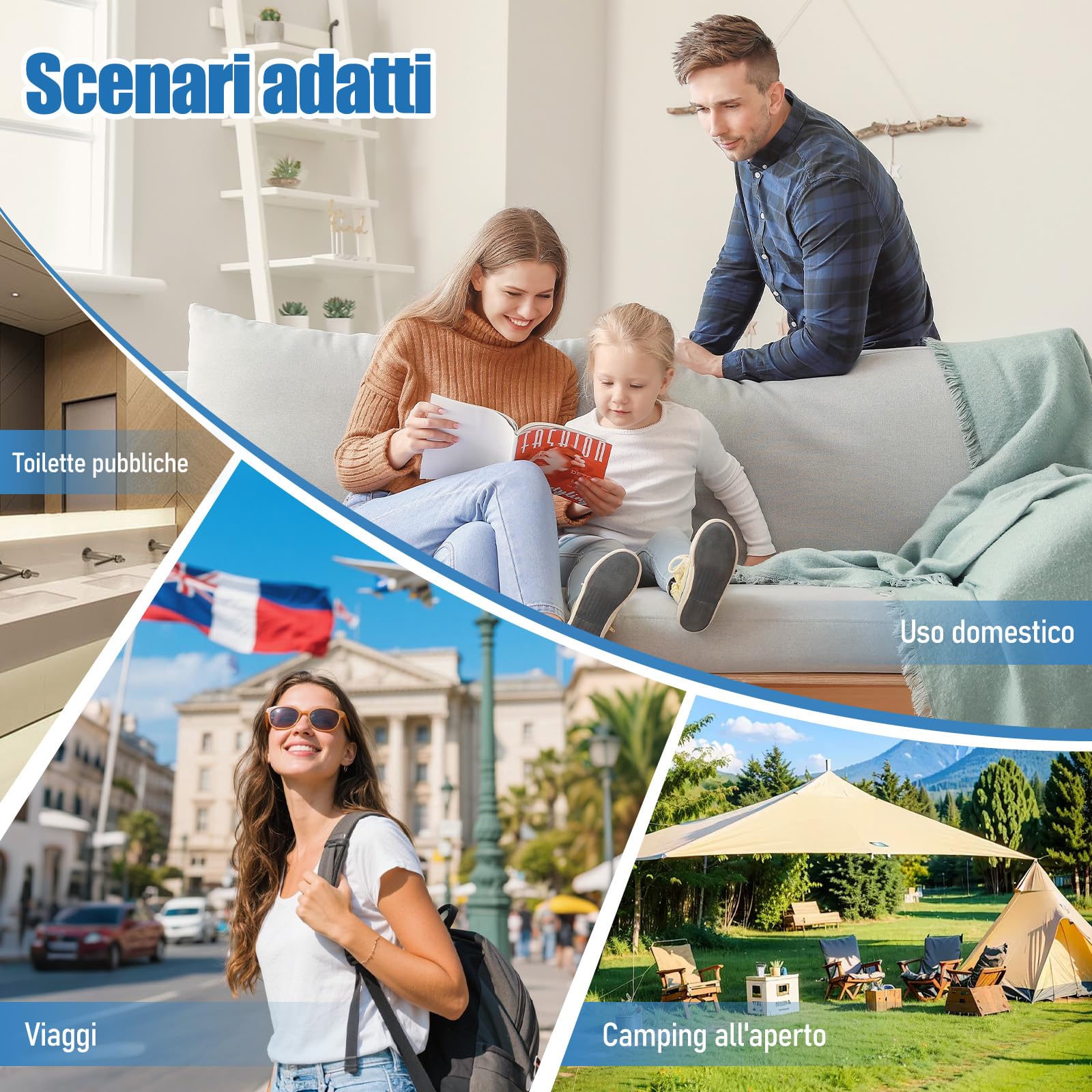 Bidet Portatile con Riscaldamento - Bidet da Viaggio a Temperatura Regolabile per Igiene Intima - Design Ergonomico Antigoccia, Serbatoio da 200 ml - Regalo Essenziale per Maternità e Viaggi
