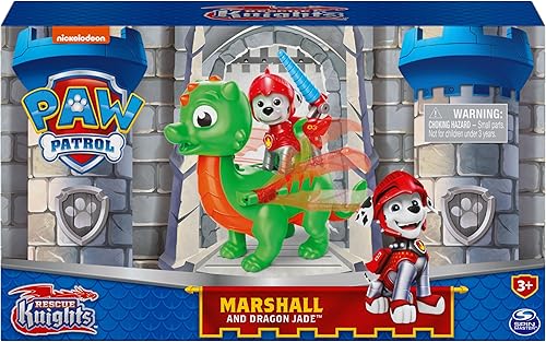 Miniatura 2 de Paw Patrol, Rescue Knights - Juego de figuras de acción de jade Marshall y Dragón, juguetes para niños a partir de 3 años Marshall y Dragon