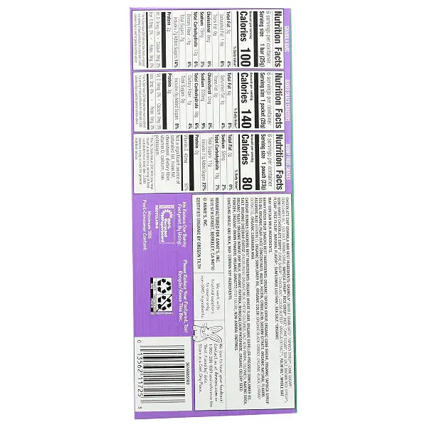 Annie's Homegrown Variety Pack, Granola Bars, Baked Snack Crackers, Fruit Snacks, 18 ct 6