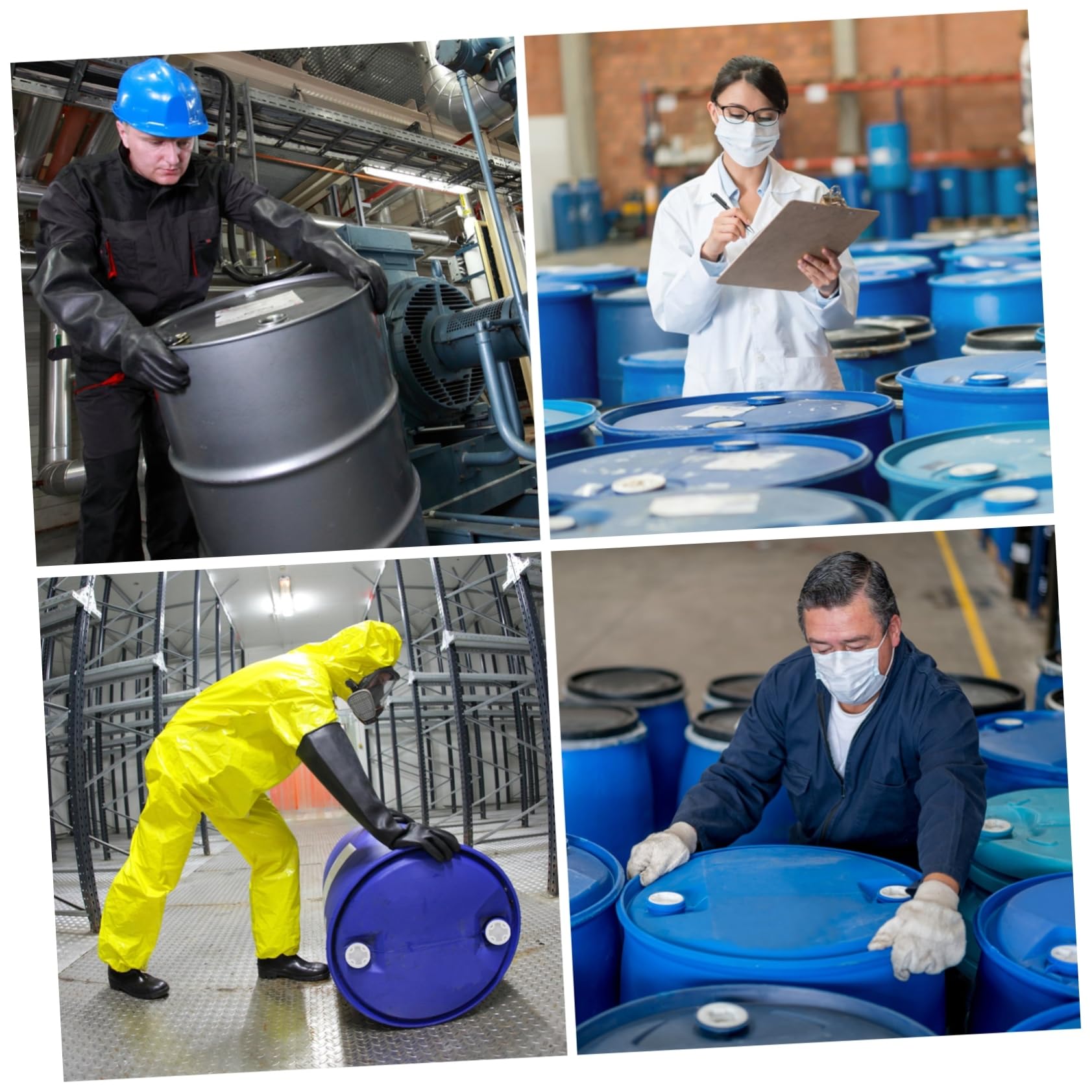 HAWILLOSCH 6pcs Oil Drum Cover Dust Cover Oil Barrels Caps Oil Barrels Lids Caps for Drum Leakage- Drum Cap Drum Sealing Bung Drum Bung Cover Drum Bung Lids Drum Bung Caps Polyethylene White