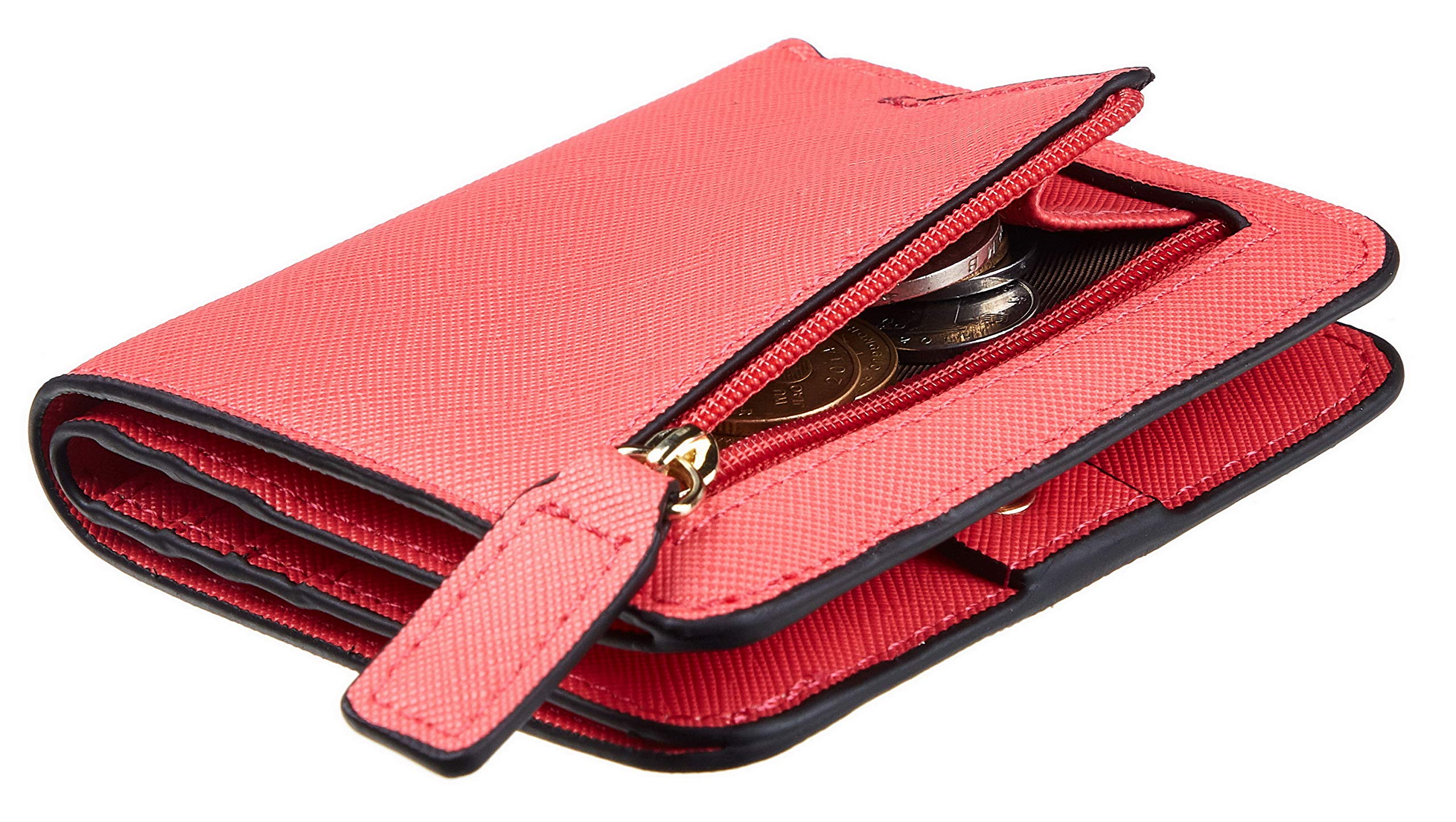 Toughergun Wallet Women Rfid Blocking Small Compact Bifold Luxury Leather Pocket Wallet Ladies Mini Purse with ID Window