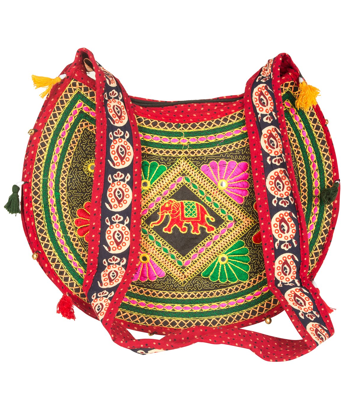 Tribe Azure Fair TradeWomen's Cotton Shoulder-Handbags