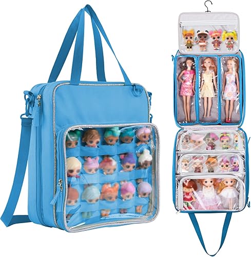 Estuche de transporte para muñecas compatible con muñecas LOL Surprise Todos, organizador colgante bolsa de almacenamiento