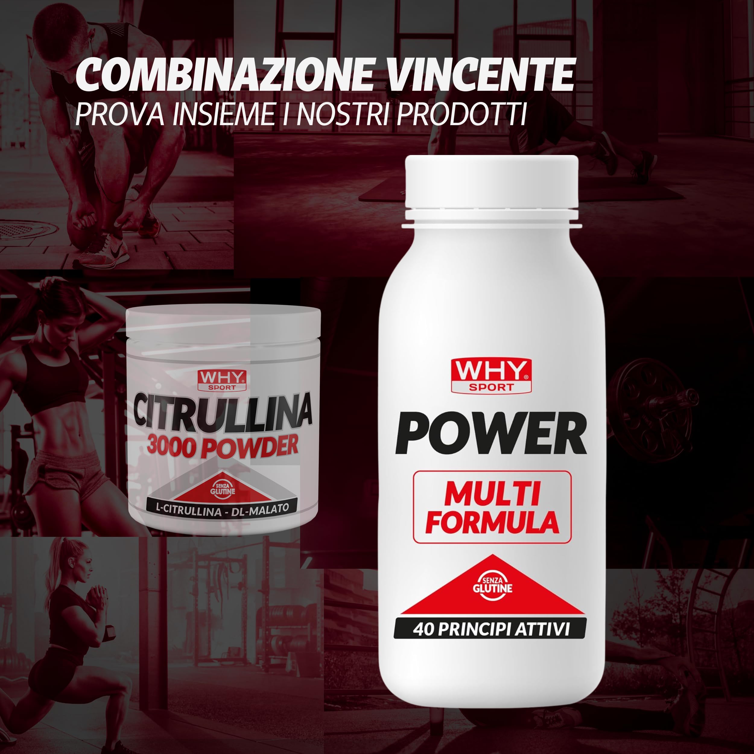 WHY SPORT CITRULLINA 3000 - Integratore Alimentare Energetico a Base di Citrullina Malato – 201 gr