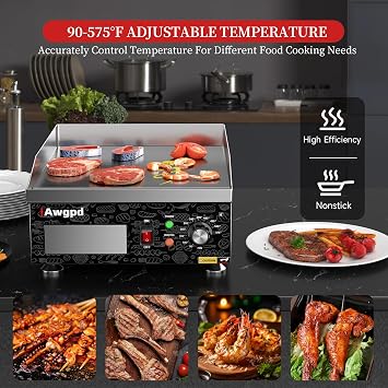14 Commercial Electric Griddle,Electric Countertop Flat Top Griddle