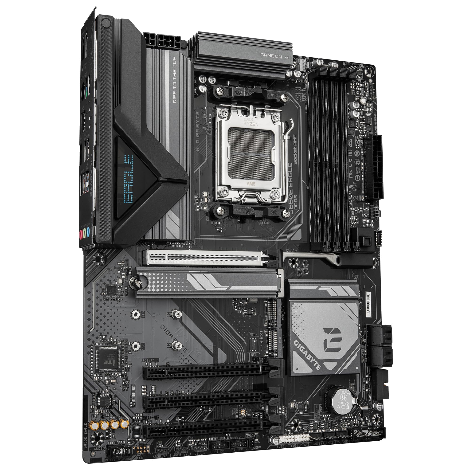 GIGABYTE Płyta główna B650E Eagle - Procesory AMD Ryzen 9000 Series, VRM 8+2+2 fazy, do 8200 MHz DDR5 (OC), 1x PCIe 5.0 + 2X PCIe 4.0 M.2, LAN 2.5GbE, USB 3.2 Gen 2