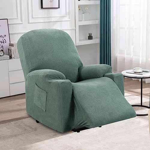 Miniatura 7 de H.VERSAILTEX Funda elástica para sillón reclinable, funda para silla reclinable de elevación eléctrica, ajustable estándar, grande, con bolsillo