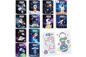 24 Pcs Outer Space Themed Mini Coloring Books Party Favors