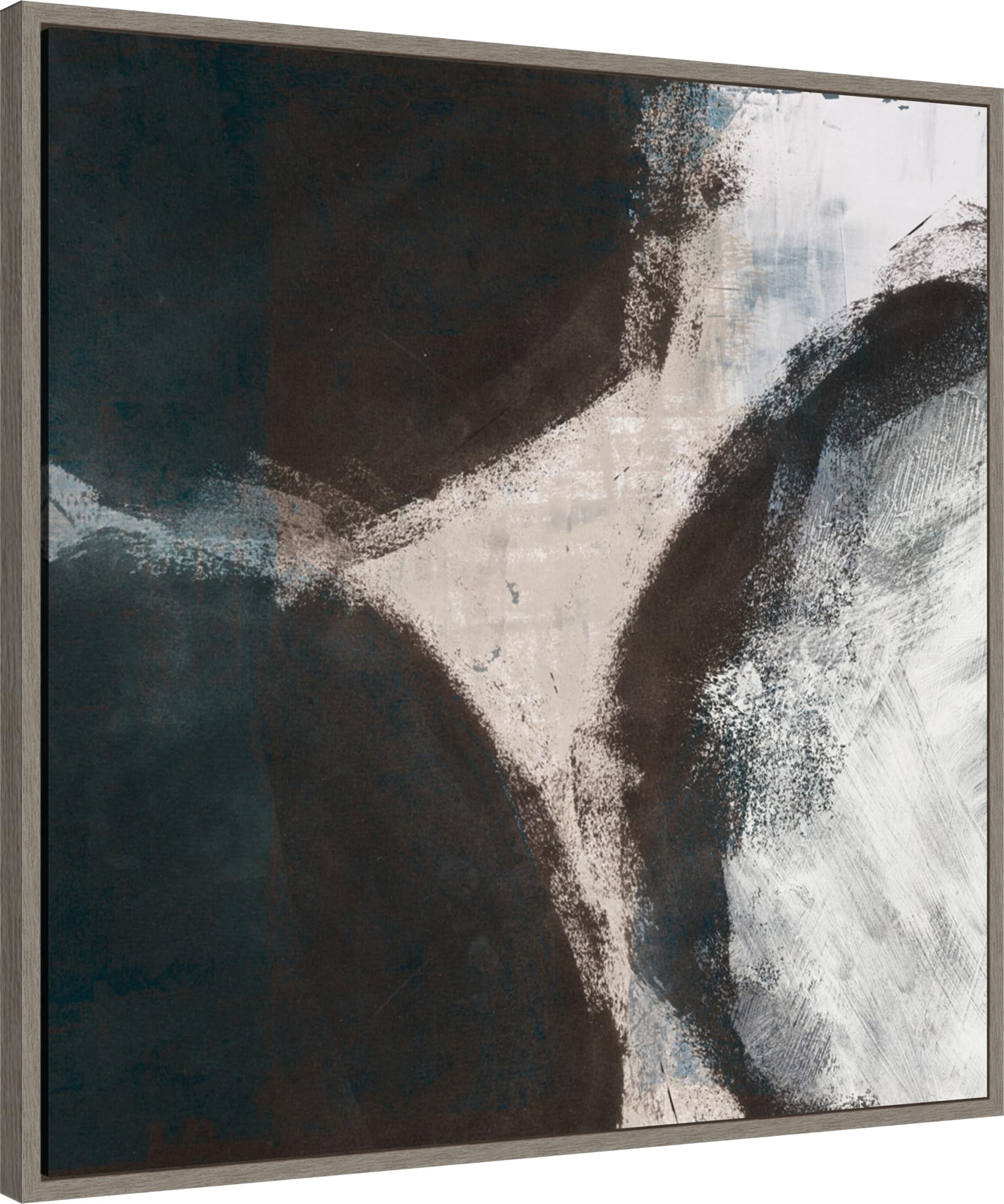 Amanti Art Framed Canvas Wall Art 30x30 Newgrange by Wild Apple Portfolio, Framed Wall Art Canvas, Abstract Artwork, Country Rustic Decor, Large Poster Painting for Living Room, Bedroom, Bathroom,