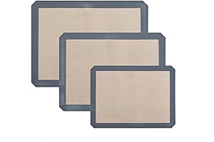 3-Pack Premium Non-Stick Silicone Sheets - Revolutionize Your Baking Experience