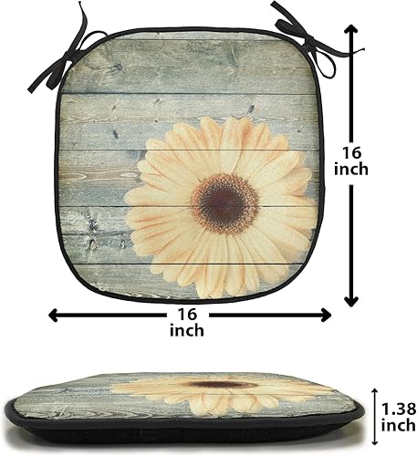 Vista 134 de Lunarable Orient - Juego de 6 cojines de asiento para silla, diseño de estrellas marroquíes, espirales y curvas abstractas, ilustración oriental