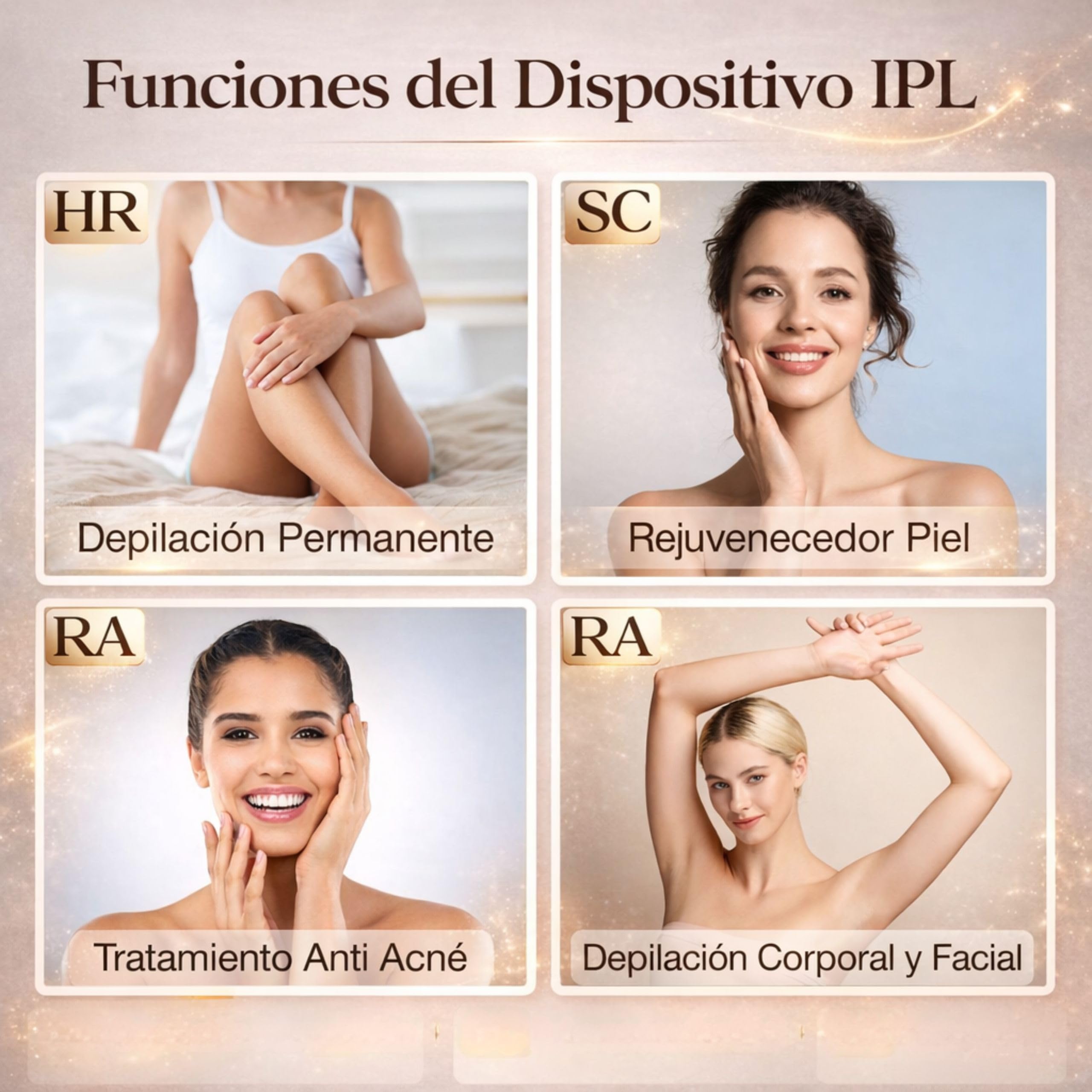 Depiladora laser mujer y hombre – 999999 flashes luz pulsada ipl - pantalla lcd -elimina el vello sin dolor - 9 niveles energia - 3 modos HR SC RA con refrigeracion - facial y corporal